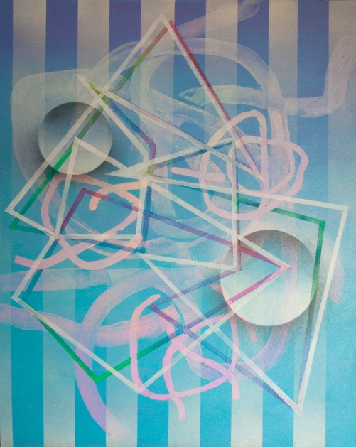 Entanglement, 22x28 inches, acrylic on canvas, 2017